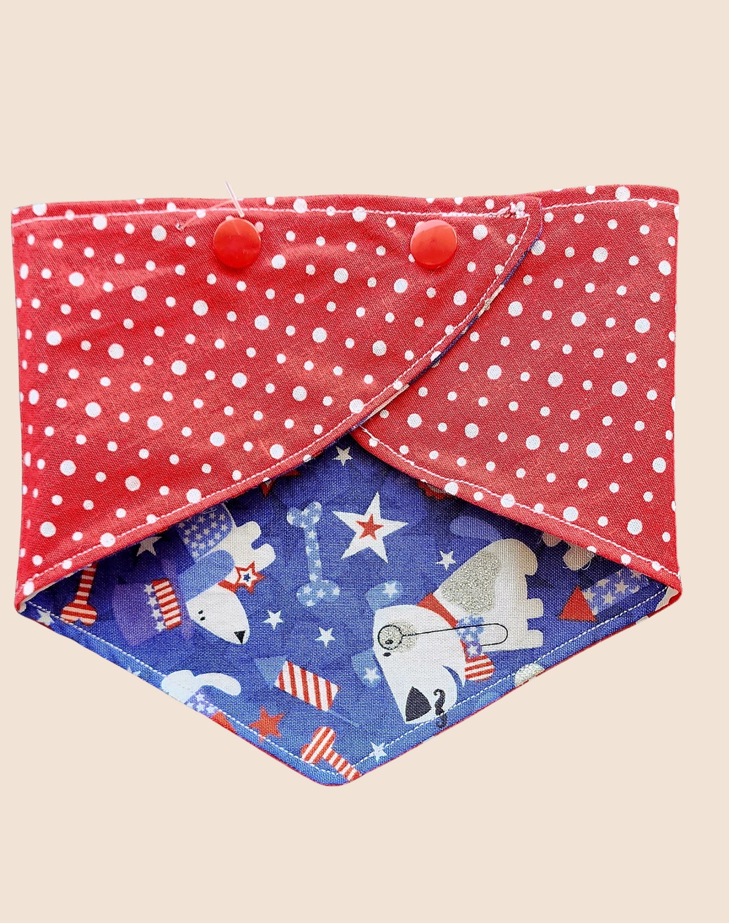 Reversible Scarf - Grand Ol Flag/ Polka Dot