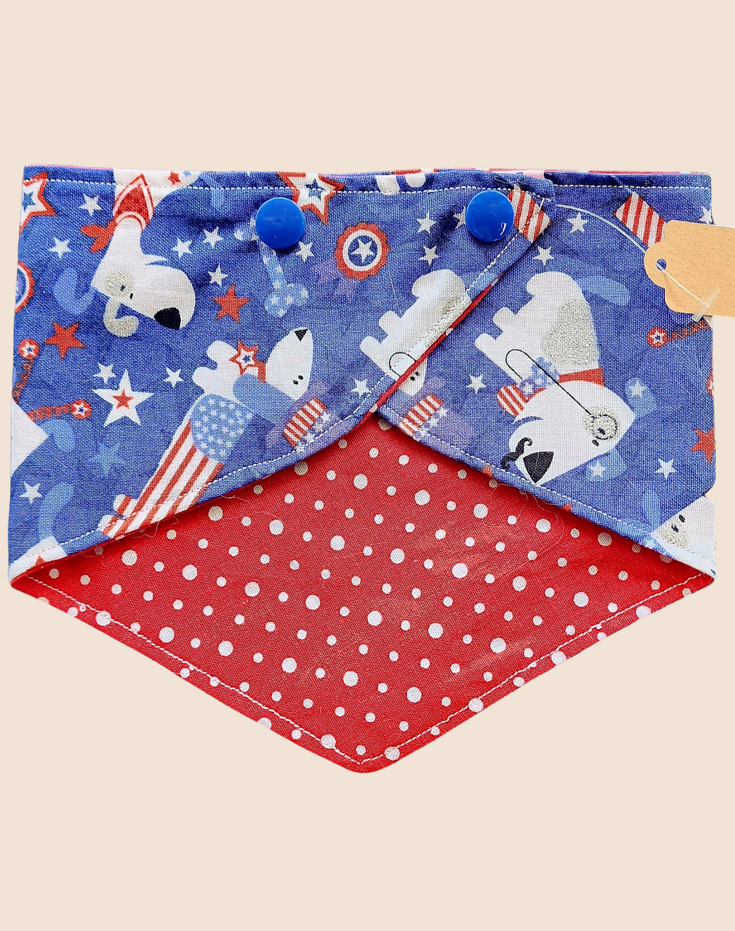 Reversible Scarf - Grand Ol Flag/ Polka Dot