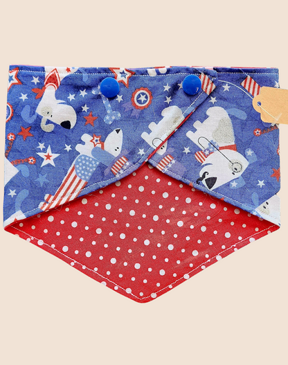 Reversible Scarf - Grand Ol Flag/ Polka Dot