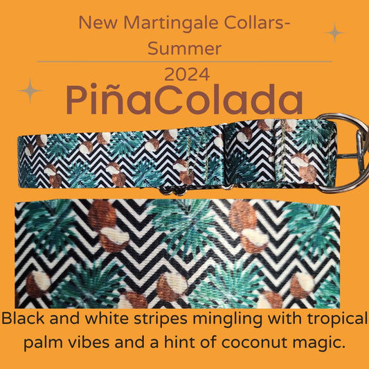 Martingale Dog Collar - Pina colada