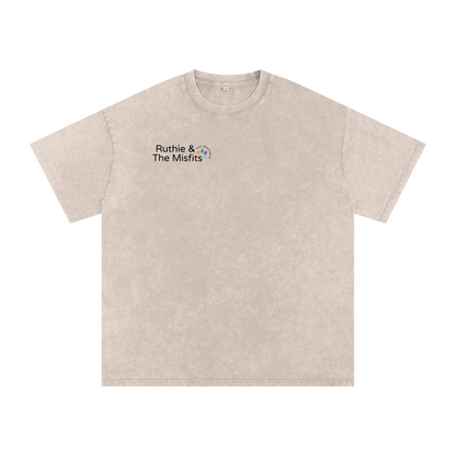 Who Let The Dogs Out?........Acid Wash Oversize T-Shirt - 250 GSM
